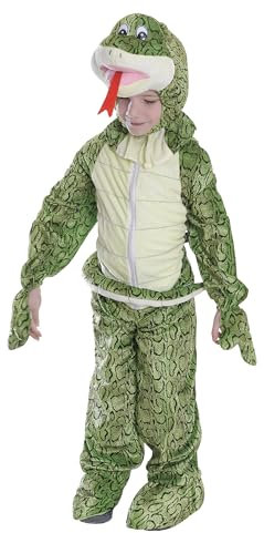Bristol Novelty CC080L Snake Costume Kids Fancy Dress, Unisex-Child, Multi, 8-10 Years