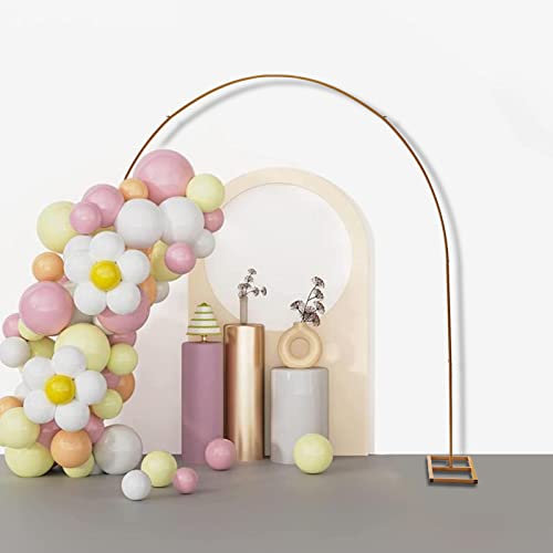 Alnemy Soporte de fondo para arco de boda, arco superior curvo, arco de boda para ceremonias, fiestas de aniversario, cumpleaños, decoración de fiesta de novia, ceremonias de introducción