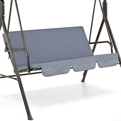 CARMOTTER Patio Garden Swing Chair Cushion,150cm Garden Swing Seat Cover Replacement, Fabric, Fit for 3 Seater Swing Chair(Gray)