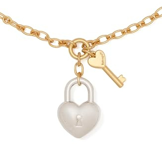 Kate Spade New York Heart You Statement Pendant, Silver and Gold, One Size, Cubic Zirconia, Cubic Zirconia, One Size, Cubic Zirconia, One Size, Cubic Zirconia, Cubic Zirconia, Cubic Zirconia, One