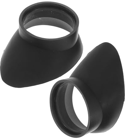 Abaodam 2pcs Telescope Eyepiece Guard Cap Rubber Lens Shield Covers Microscope Accessory Replacement for Binocular Protection Patches
