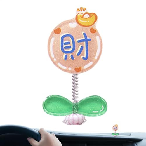 Dashboard Flower Wobble Doll Colorful Cute Fun Style Spring Shaking Dancing
