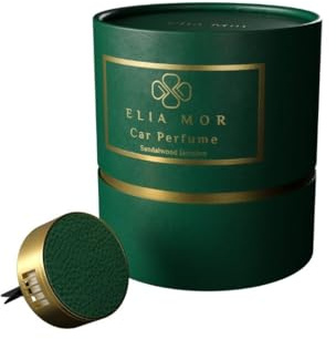 Elia Mor Auto Lufterfrischer – Luxuriöser Duft mit Sandalwood & Jasmine, Lang anhaltender Autoduft, Hochwertiger Auto Duftspender – Edle Geschenkidee für Männer & Frauen