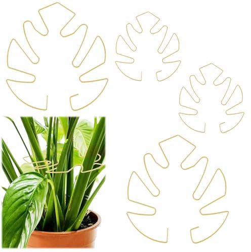 4 supporti per piante Monstera foglie, 2 misure Monstera, supporto per piante da appartamento, supporto per piante da appartamento, supporto per piante monstera, supporto per piante, supporto per