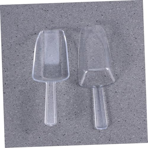 CIYODO 10pièces Tasse à Mesurer Plastique Transparent Mini-pelle à Glace Portable Cuillère Polyvalente Pour Desserts Et Préparations Culinaires