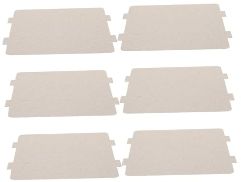 BAZEITFLOW 6 piezas Cubierta de Mica Resistente al Calor para Microondas Placa para Horno Repuesto Duradero para Reparación y Protección del Microondas