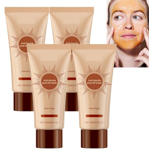 Peel-Off-Gesichtsmaske Gegen Pickel, Porenverfeinernd & Ölregulierend, Feuchtigkeitsspendend ohne Reinigungswaschgang, Anti-Aging- Und Anti-Falten-Maske, Peeling & Aufhellend (4pcs)