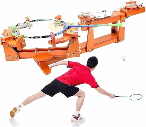 Macchina per Incordare Racchette, Incordatore Fisso a 6 Punti con Display Digitale e Verricello Manuale per Tennis, Squash e Badminton, Tensione Oltre 60LB | Uso Professionale e Domestico