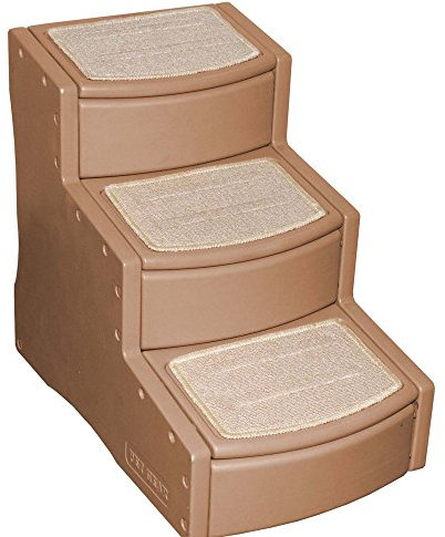 Pet Gear Easy Step III Haustiertreppe, 3 Stufen für Katzen/Hunde, abnehmbar, waschbar, Teppich-Tritten, für Haustiere bis zu 68 kg, erhältlich in 6 Farben