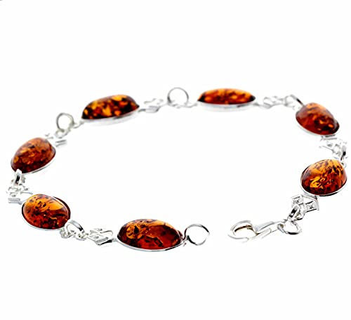 SilverAmber - 3233C - Bracelet Femme - Ambre - Argent 925/1000