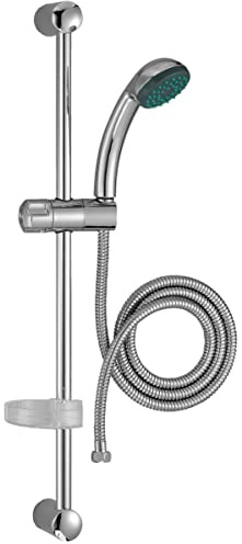 Jacob Delafon Eco – Ensemble douche Barre 0,6 m Flexible 1,75 m Chrome/Chrome