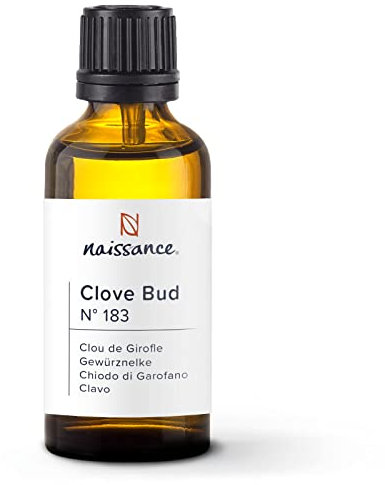 Naissance Gewürznelke Ätherisches Öl (Nr. 183) - 50ml - 100% Naturreines Gewürznelkenöl (Nelkenöl) für Naturkosmetik, Massage, Aromatherapie, Duftlampe - Duftöl für Aroma Diffuser