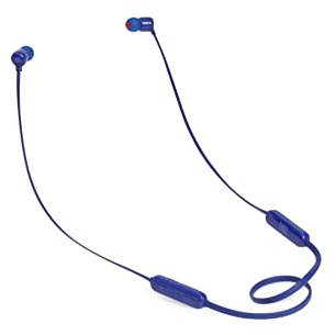 JBL T110BT – Écouteurs intra-auriculaires légers sans fil – Bluetooth – Avec commande pour appels – Autonomie jusqu'à 6 hrs – Bleu