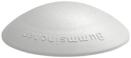 HKB ® 2 Stück Türstopper, Türpuffer, Ø 40 mm Höhe: 12 mm, grau, aus Kunststoff, mit Klebefläche, oder zum Festschrauben Originalprodukt von Hersteller Hansi Siebert, Artikel-Nr. 50403