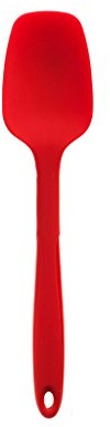 Kochblume Flexlöffel S | Premium-Silikon | Hitzebeständig | Spülmaschinenfest | 20cm | Farbe: rot