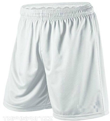 Mens Sport Shorts Football Gym XS - S - M - L - XL - XXL (Large, White)
