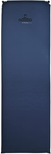 NOMAD® Allround 10.0 Schlafmatte selbstaufblasend | 198x63 | 10 cm dick | Blau | Soft Top Material | 1 Person Luftmatratze | Inkl.