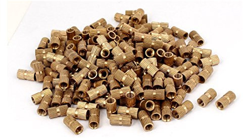 Aexit M16 x 16 mm x 8.3 mm Inserto roscado de latón Embutido Tuerca moleteada del pulgar 200PCS (f6c20b3581b4a6a3bcb67758d21314d3)