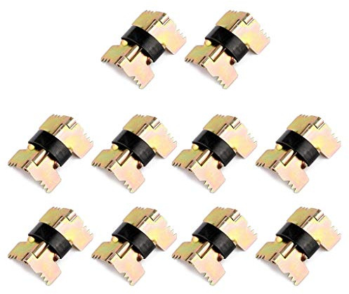 Buwei 10 pièces Vintage Mini Taille charnières à Ressort en métal à Fermeture Automatique pour boîte à Lunettes à Bijoux