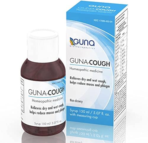 Guna Natural Homeopathic Cough Medicine Cough Suppressant and Expectorant, Non-Drowsy - 5 Ounces