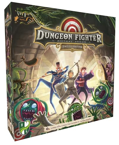 Horrible Guild Dungeon Fighter (2. Edition) - Humorvolles Brettspiel mit lustiger Spielmechanik - Verrücktes Würfel-Partyspiel - Deutsch - 1-6 Spieler - Ab 8 Jahren