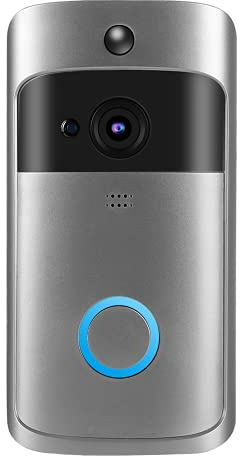 Cryfokt Wireless Video Doorbell Camera, 2.4G WiFi Door Bell Video Doorbell Camera Pro with 166°Wide Angle, Smart Home Security Doorbell with Camera, PIR Motion Detection, Quickly Wake Up
