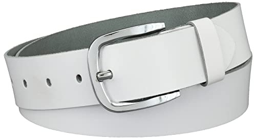 Vascavi Ledergürtel, 4 cm breit, Echtes Leder, Unisex Gürtel für Damen und Herren, MADE IN GERMANY, AM516-SL