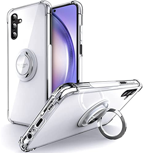 Silverback Fodral för Samsung Galaxy A54 5G, Samsung A54 5G fodral inkl | Mobiltelefonskal med ring, TPU-telefonfodral, stötsäker, mjuk och tunn