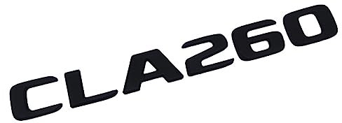 ANUTE 3D ABS Schwarz Auto Klebebuchstaben Kofferraum CLA220 4MATIC Emblem Abzeichen Aufkleber Kompatibel mit Mercedes CLA 220 AMG C117 W117 Zubehör (Color : CLA260 Glossy Black)