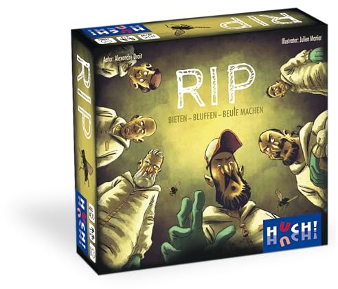 HUCH! | RIP - BIETEN - BLUFFEN - BEUTE MACHEN | Familienspiel und Bluff Spiel | aufregende Gesellschaftsspiele | Kartenspiele und Brettspiele | Strategiespiele für 2 bis 5 Spieler ab 10 Jahren