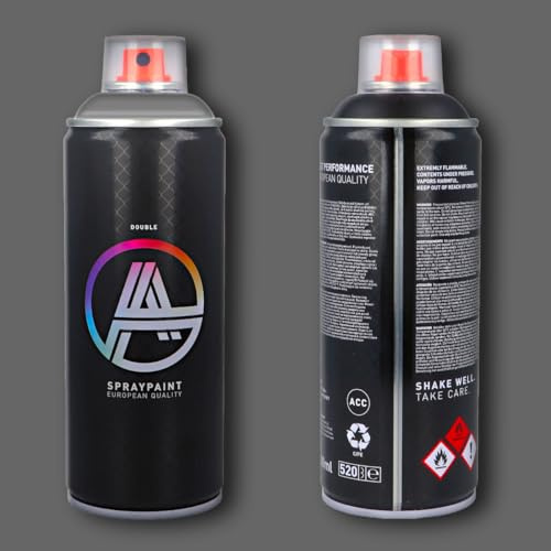 Double A Spraypaint Sprühdose 400ml Sprühfarbe Acryllack Sprühlack matt hochdeckend DIY Kunststoff Metall Möbel Deko (DA-110 Cement)