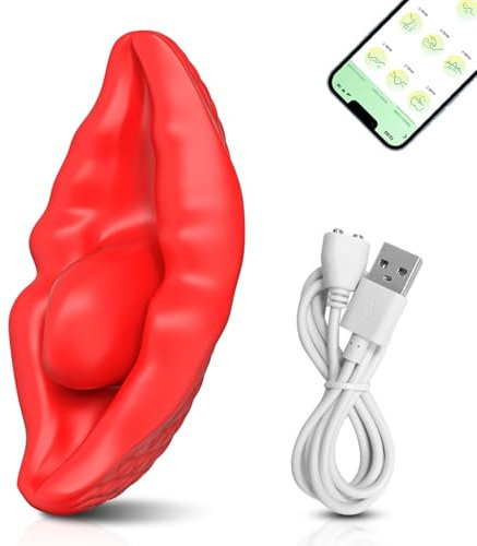 Jinqian Butterfly Vibrator APP Vibro ei mit Fernsteuerung für Unterwegs,mit 9 Vibrationsmodi Klitoris Stimulator für Sie Vibrator Leise Stark Sex Spielzeug für die Frau Extrem