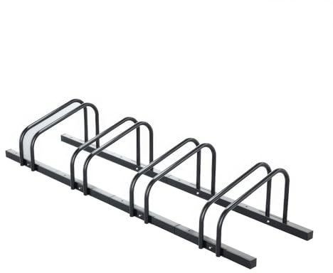 Fahrradständer für 4 Fahrräder, Parkplatz für 48,3 cm - 73,7 cm Rad, maximale Reifenbreite 5,1 cm, für Innen- und Außenbereich, Garage, Heimgebrauch