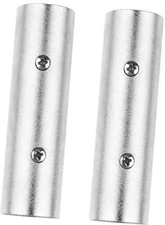 Lurrose 2Pezzi Adattatore Xlr Maschio Maschio Connettori Xlr Pin per Mixer e Microfoni Realizzati e Facile Installazione e Spazio