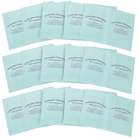 TEHAUX Salviette Umidificate Post Ceretta 50 Pezzi per Trattamento Dopo Ceretta Tessuto Non Tessuto Idratante Lenitivo per Pelle Sensibile e Cura del Corpo