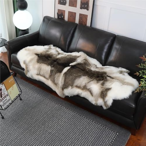 lluoqian Anti-Hair Sofakissen aus Leder, weiches Fleece-Couchkissen for Dreisitzer-Sofa, Business-Stil(205 * 70cm)