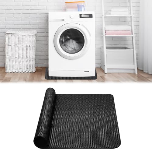 Bocguy - Alfombra antivibración antideslizante en ambos lados para lavadora (60 x 60 cm), ligera, impermeable, de goma para uso en muchas zonas