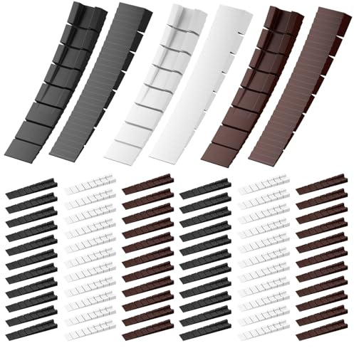 75 Stück Möbelkeile,Keile Kunststoff,Unterlegkeile MöBel,Ausgleichskeile,Möbel Nivellierunterlagen,Justierbare,Plastikkeile Nivellierkeile mit Integrierten Soll-Bruchstellen für Tisch,Stuhl