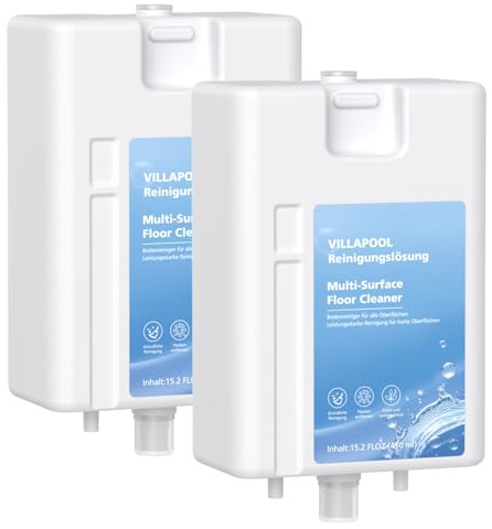 2X Reinigungsmittel Kompatibel mit Dreame L20 Ultra | Multi Surface Floor Cleaner für Alle Hartböden, zum Einsetzen in die Ladestation, 450ml X 2 PACK