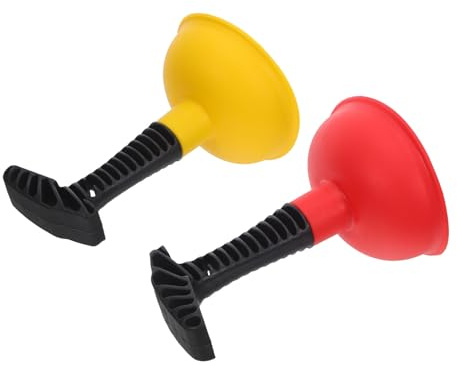 Homoyoyo 2pcs Ventouse Cuisine Puissante en Caoutchouc pour Débouchage de Canalisations, Siphon D'évier et Bain, Outil Multifonctionnel pour Nettoyage de Salle de Bain