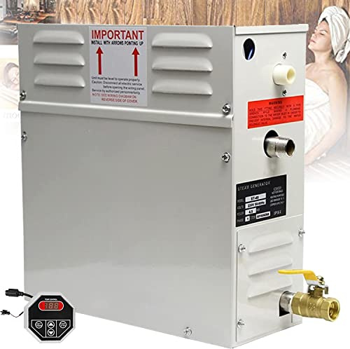 LMgalxion Generador De Vapor para Sauna De Vapor Portátil Conservación Automática del Calor 25-55℃,Fácil de Instalar,Ideal para Sauna/Baño Turco/Ducha/SPA,Baño,Calefacción de Espacios 380V-6.0KW