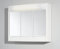 Jokey Spiegelschrank Saphir mit LED Beleuchtung 60 cm breit, Kunststoff Spiegelschrank in Weiß inkl. Steckdose