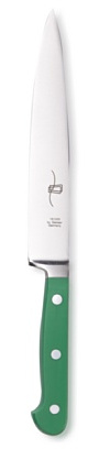 Giesser seit 1776 - Made in Germany - Tranchiermesser geschmiedet grün Skyline Green, 18 cm, Schinkenmesser genietet, rostfrei, spülmaschinengeeignet