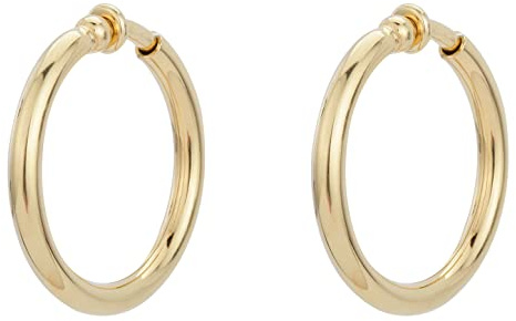 Traveller Ohrclip Creolen - Damen - Goldfarbe - Ø 33mm - 155050
