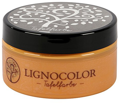 Lignocolor Tafelfarbe Tafellack echter Tafel-Look 100ml (Orange 08)