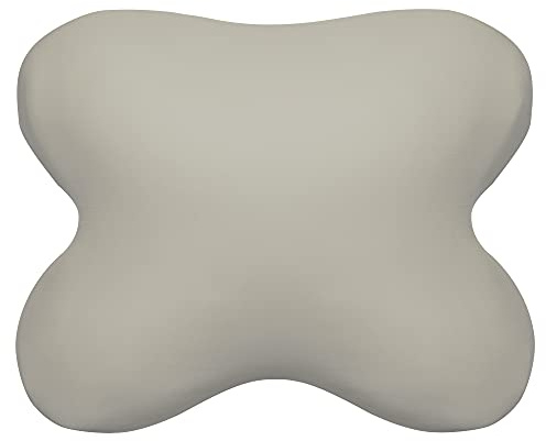 Edda Lux® Bezug passend für Tempur All-Around Kissen, 60x50 cm, in Kiesel | Jersey Kissenbezug für Schmetterlingskissen aus 100% Baumwolle mit Reißverschluss für Kopfkissen in 60/56 x 50/48 cm
