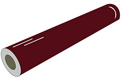 Bolsover Designs Burgundy Gloss Vinyl, 10 Metres, 610mm Wide, Sticky Back Plastic For Cupboard Doors, Decals, Craft Plotters, All Major Brand Vinyl Cutters, Sign Vinyl, Use Indoors/Outdoors