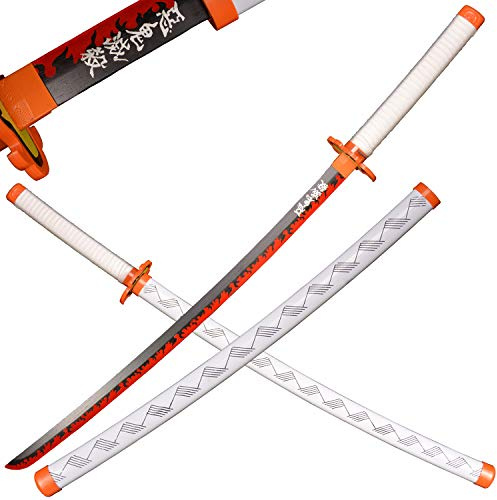 Sword Valley Anime Cosplay Épée en Bois - Demon Slayer 104cm Rengoku Kyoujurou