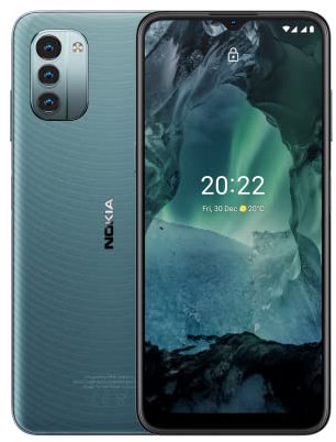 Nokia G11 Smartphone, 6,5-Zoll-HD+, 90-Hz-Bildfrequenz, Android 11, Google Assistant, 3 GB RAM/32 GB ROM, uSD Unterstützt bis 512 GB, 5050 mAh, 13 MP, 2 MP Makro, 18-W-Schnellladekompatibel, Ice