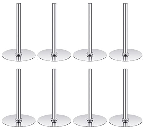 8 Pieces Cake Heating Core for Baking Cakes Stainless Steel Heating Rod 2 Inches Silver Rod for Decorating Supplies Baking Tools Accessories